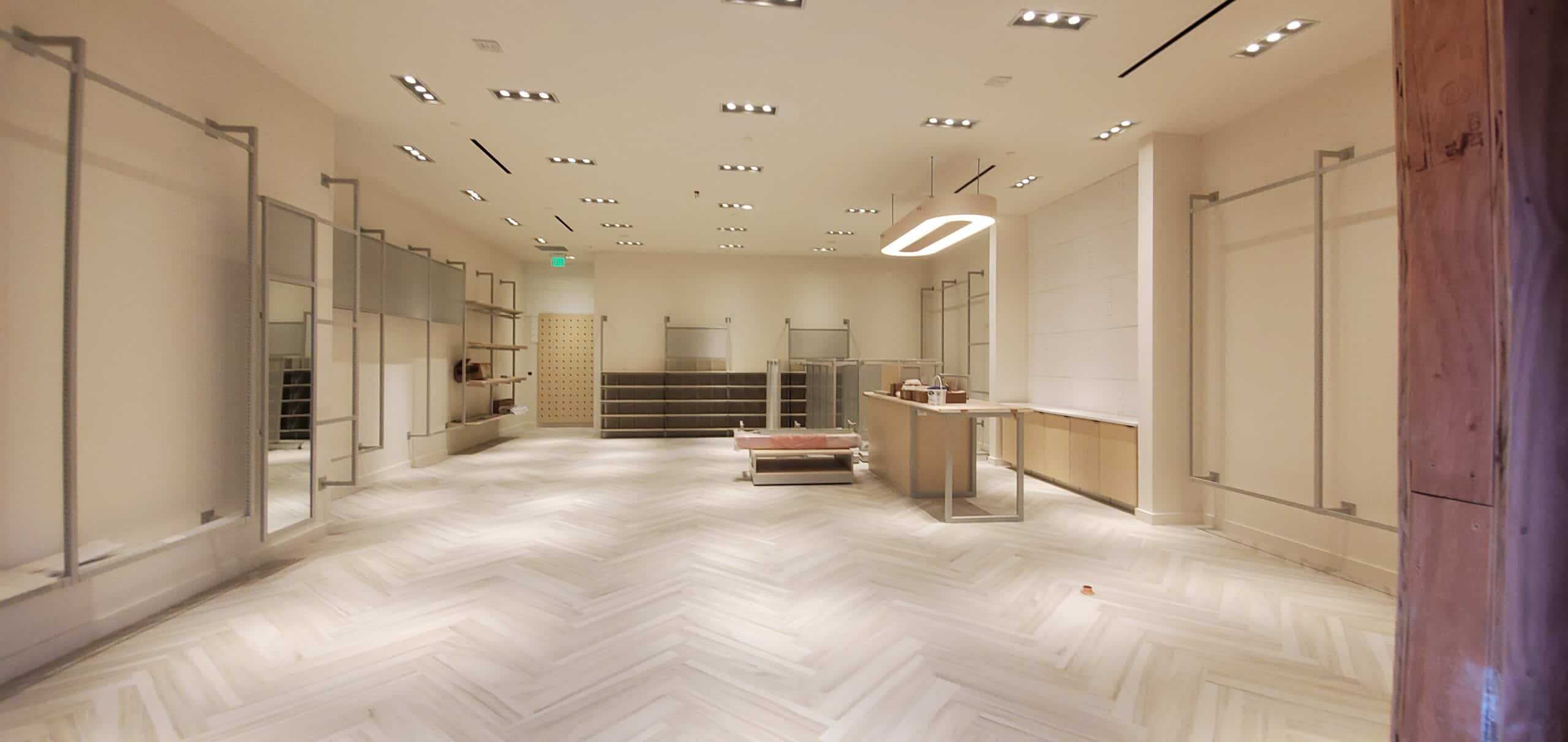 Retail buildout from entrance Easton Town Center PaintWerks