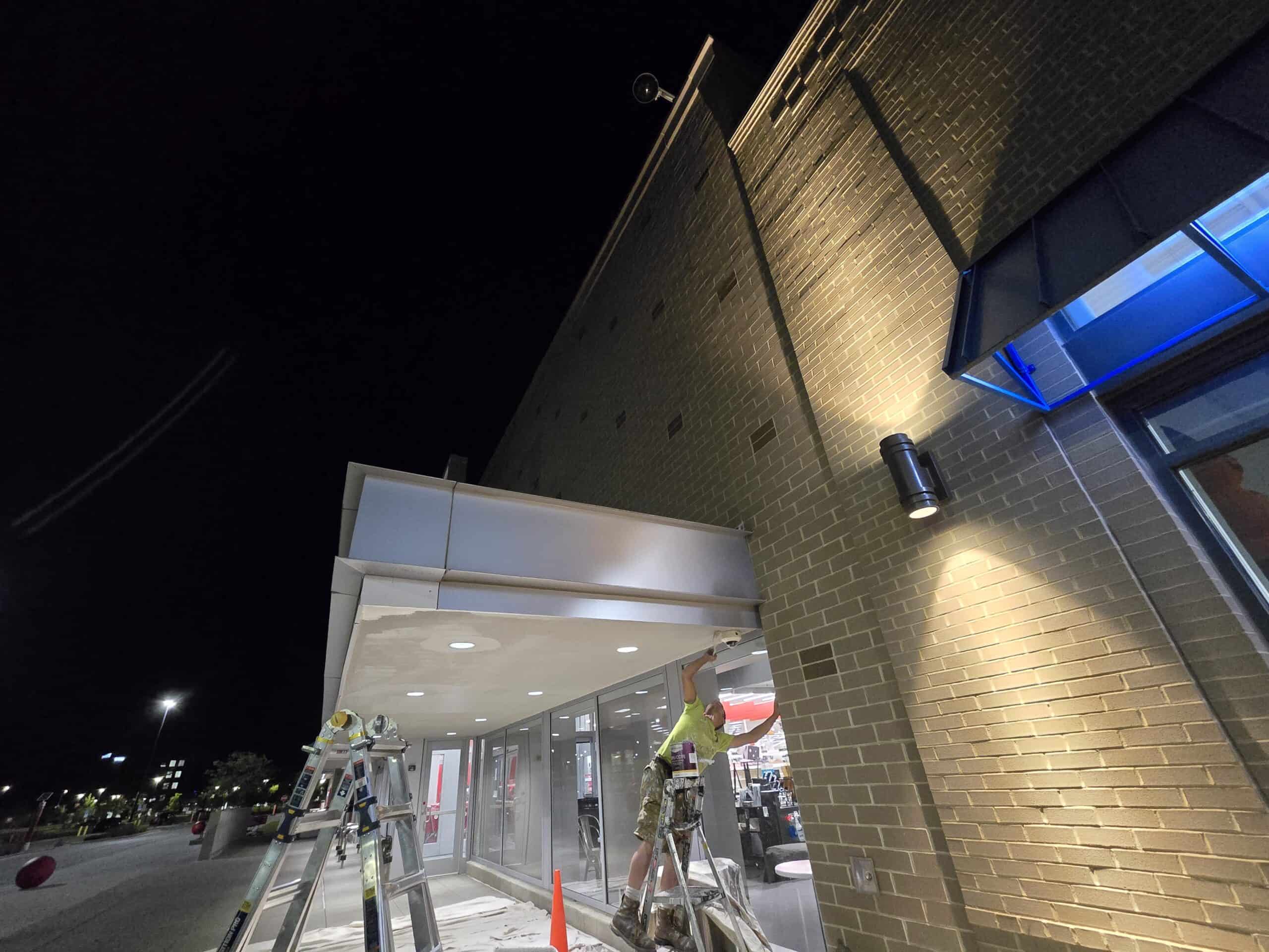 Exterior repair construction Target New Albany PaintWerks