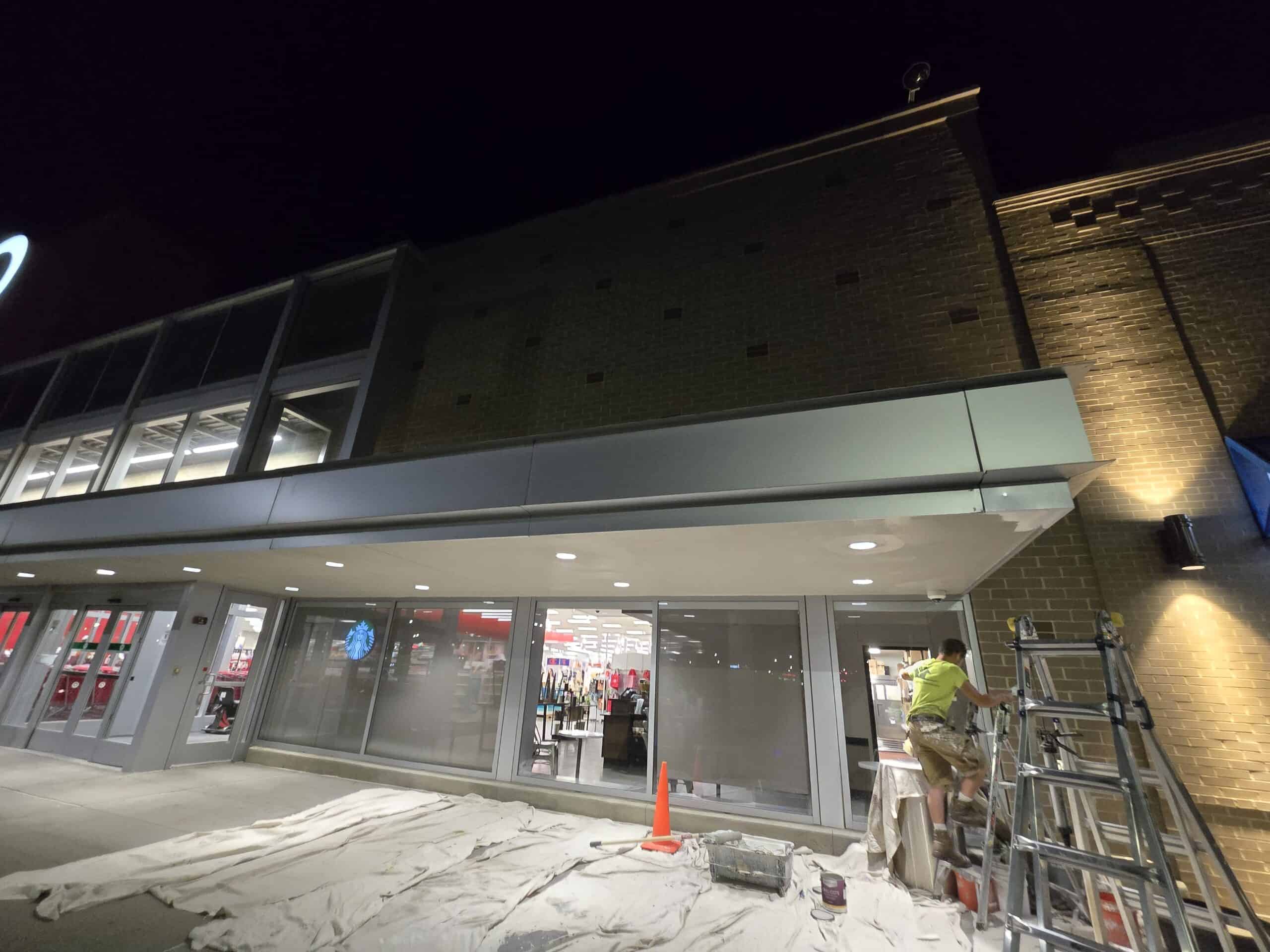 Overnight commercial repair Target New Albany PaintWerks