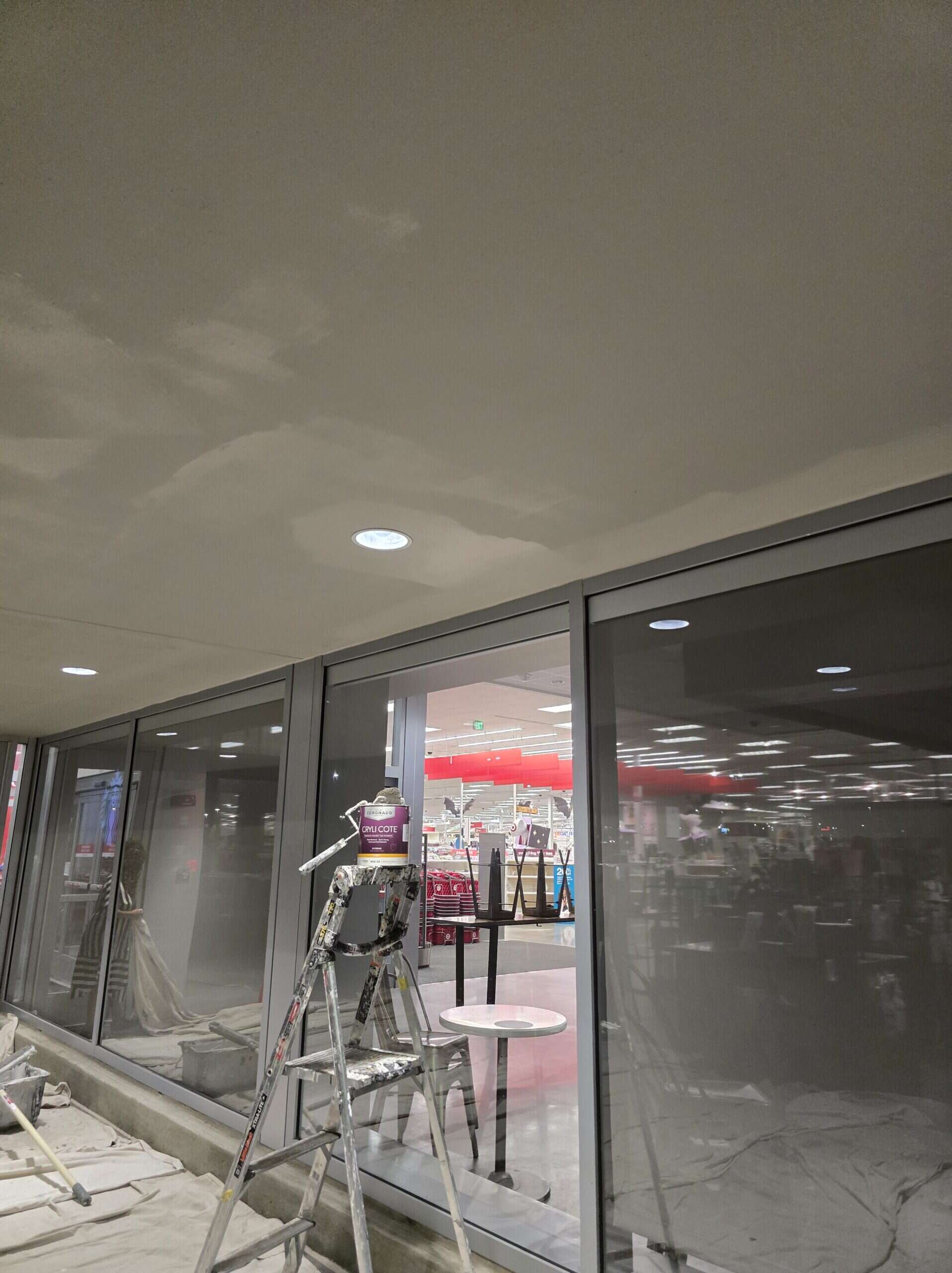 Canopy panel installation Target New Albany PaintWerks