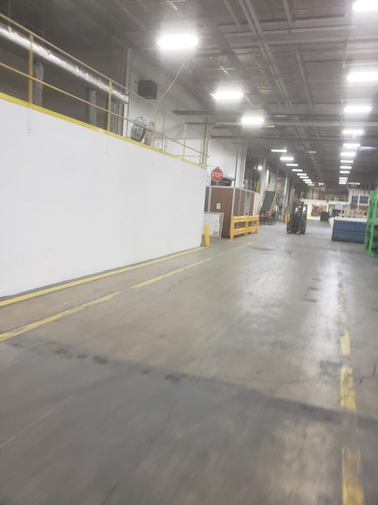 Industrial Interior Painting and general contracting – local manufacturering plant (Project 1) 