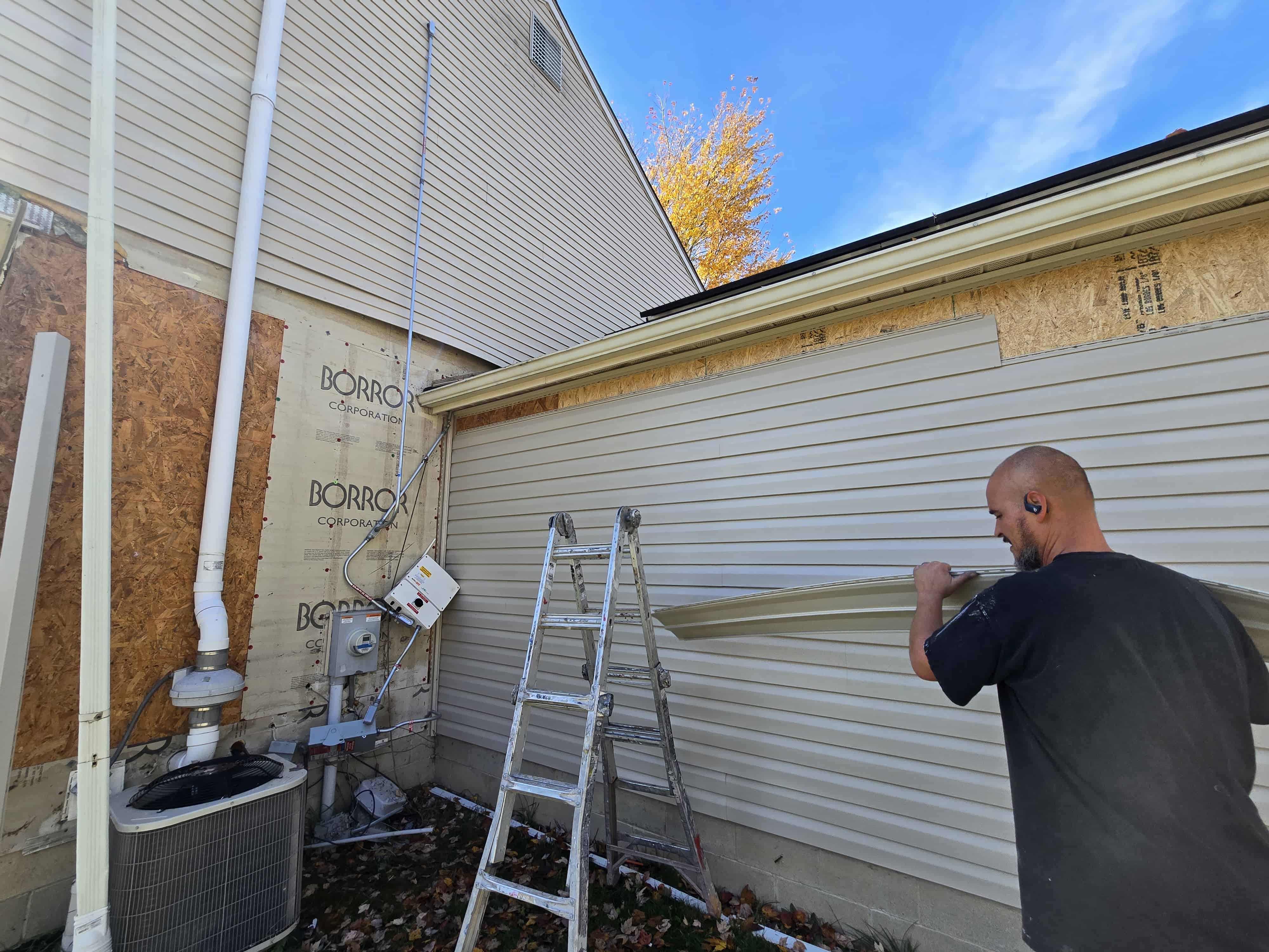 Impact damage siding Reynoldsburg PaintWerks