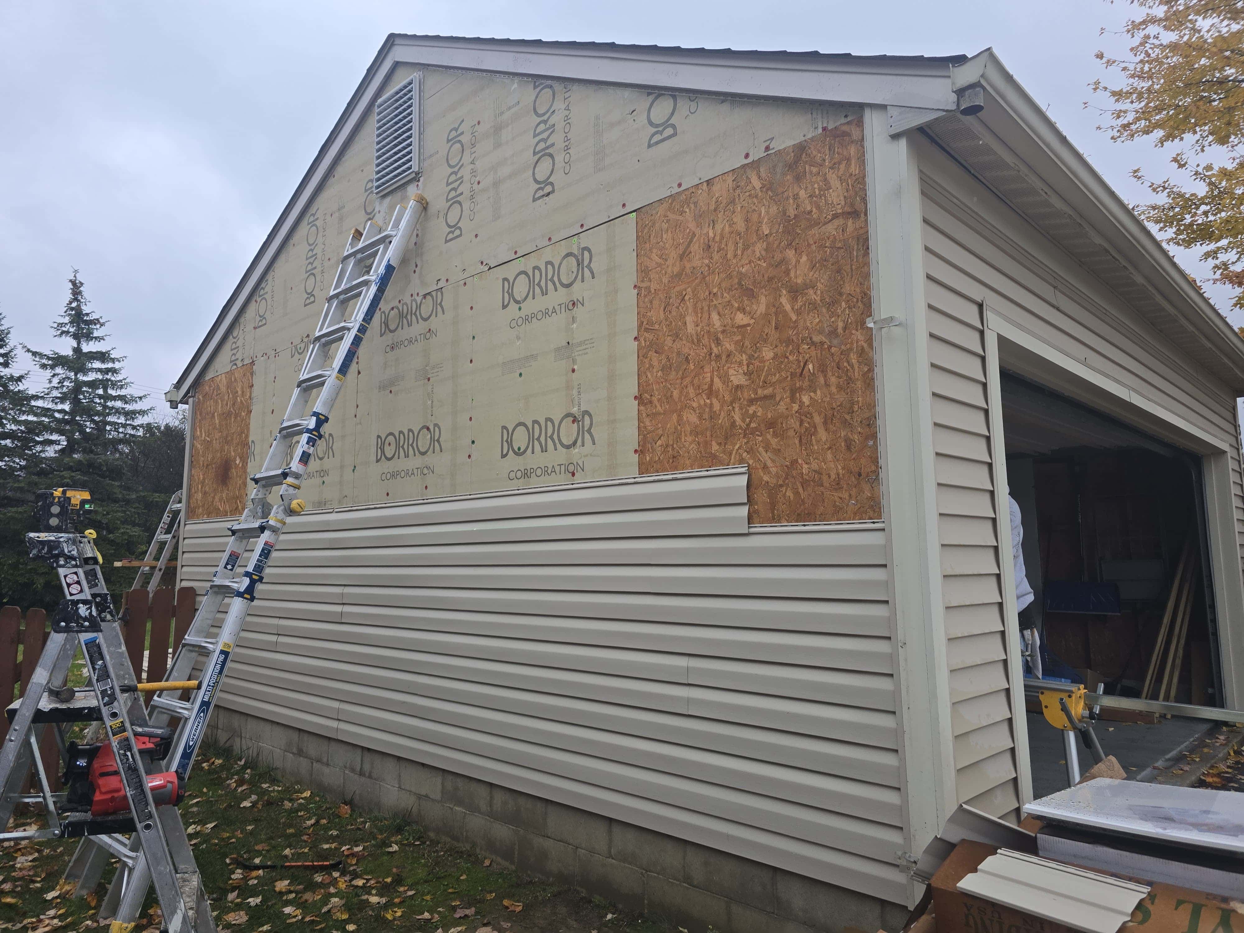 Temporary siding protection Reynoldsburg PaintWerks