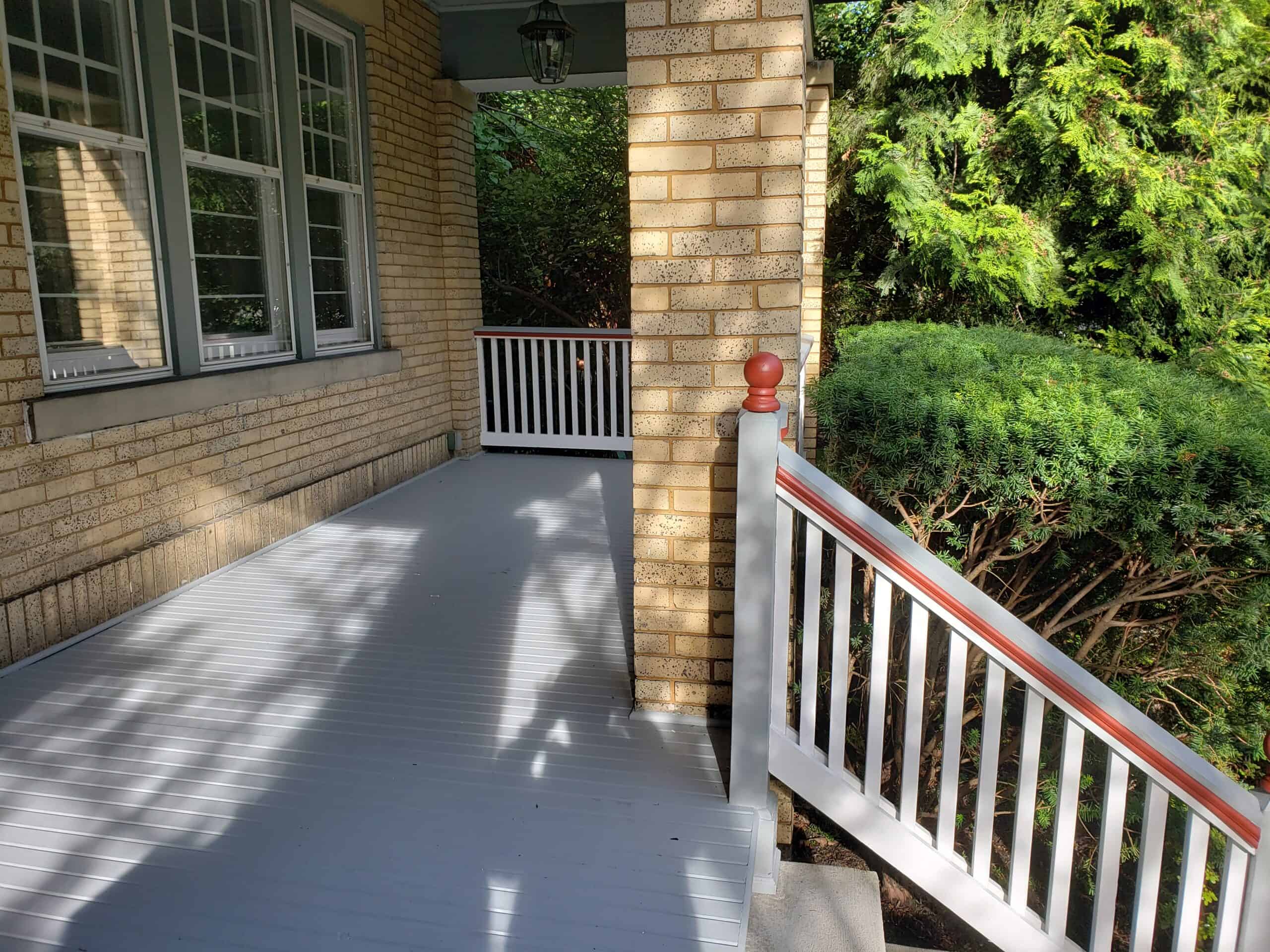Brighten up your home with professional porch or deck painting, enhancing curb appeal.