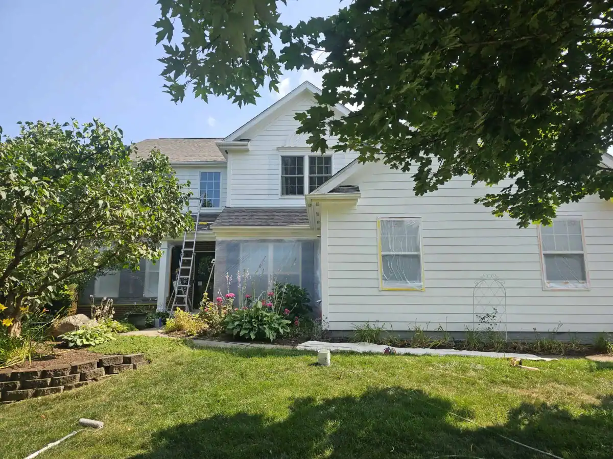 Residential exterior renovation completed by PaintWerks in Central Ohio