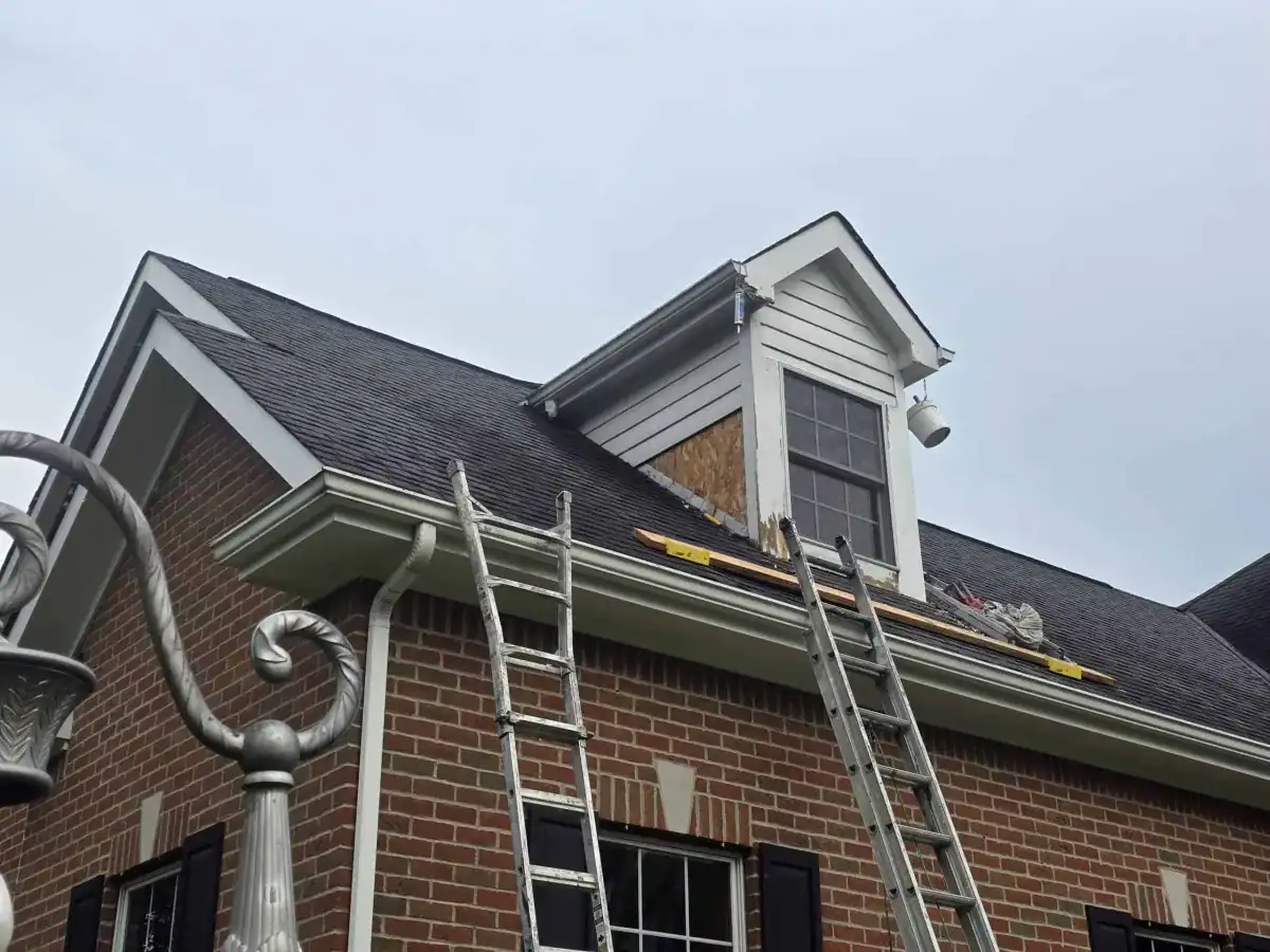 Freshly painted home exterior with new trim and siding in Central Ohio