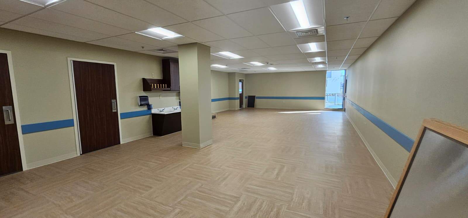 Commercial interior painting and wall repair by PaintWerks in Columbus Ohio