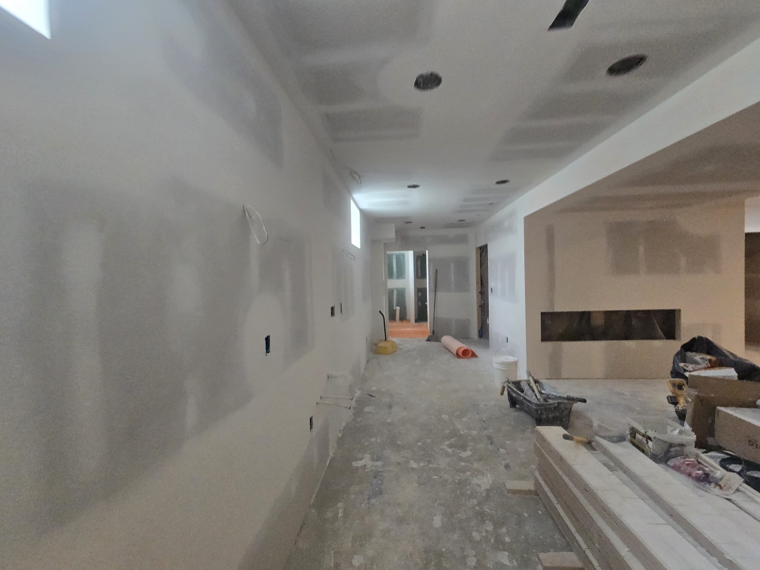 Worthington Basement Finish – Full Bath, Basement Kitchen, Stone Ledger Wall & Complete Trade Buildout