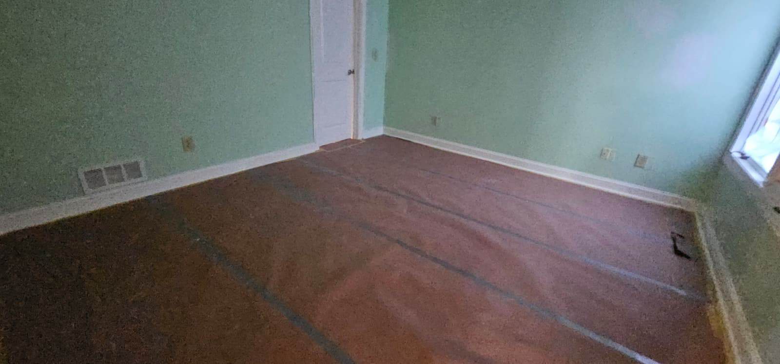 Green accent walls hardwood flooring Worthington