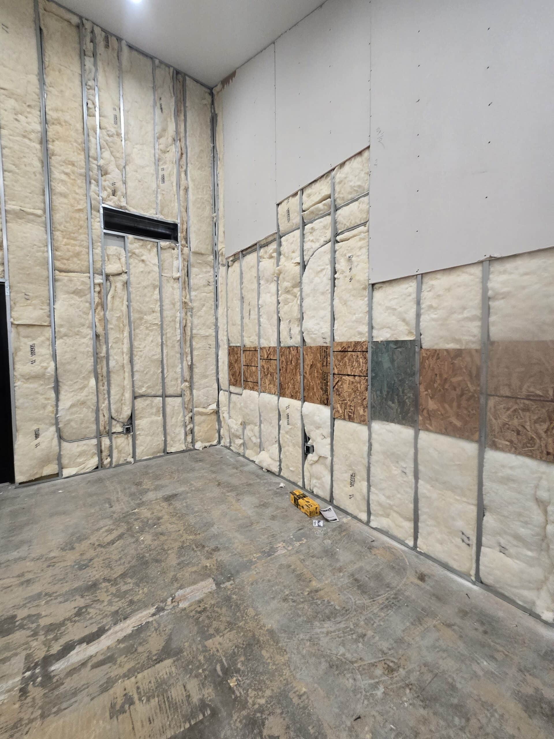 Commercial drywall and metal stud framing for tenant buildout in Columbus Ohio by PaintWerks