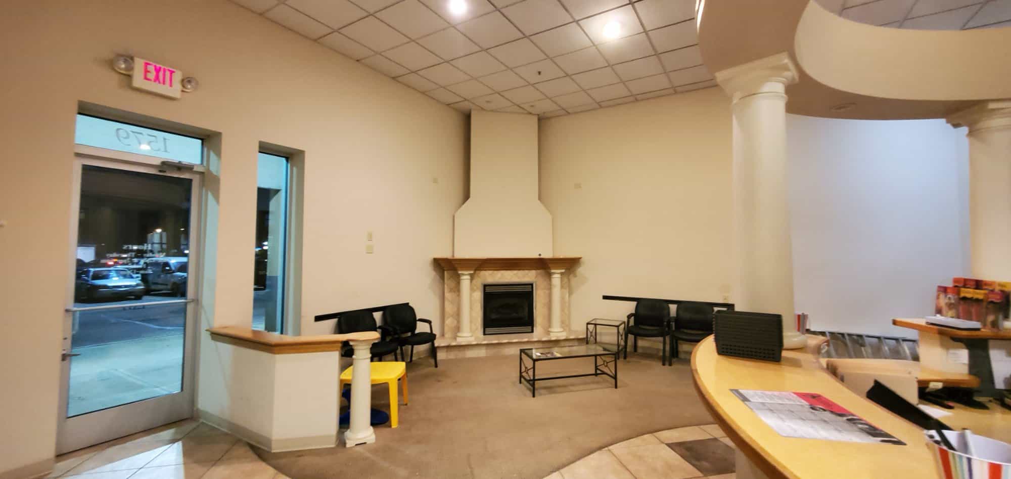 Commercial Interior Painting Chiropractic Waiting Room Fireplace Columbus Ohio PaintWerks