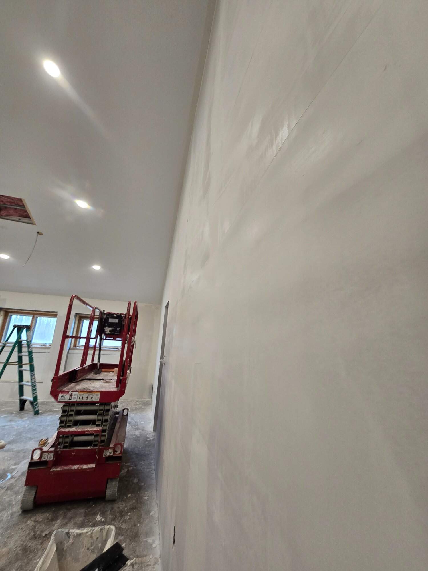 Commercial Drywall Level 5 Finish Skim Coat Church Gahanna Ohio PaintWerks