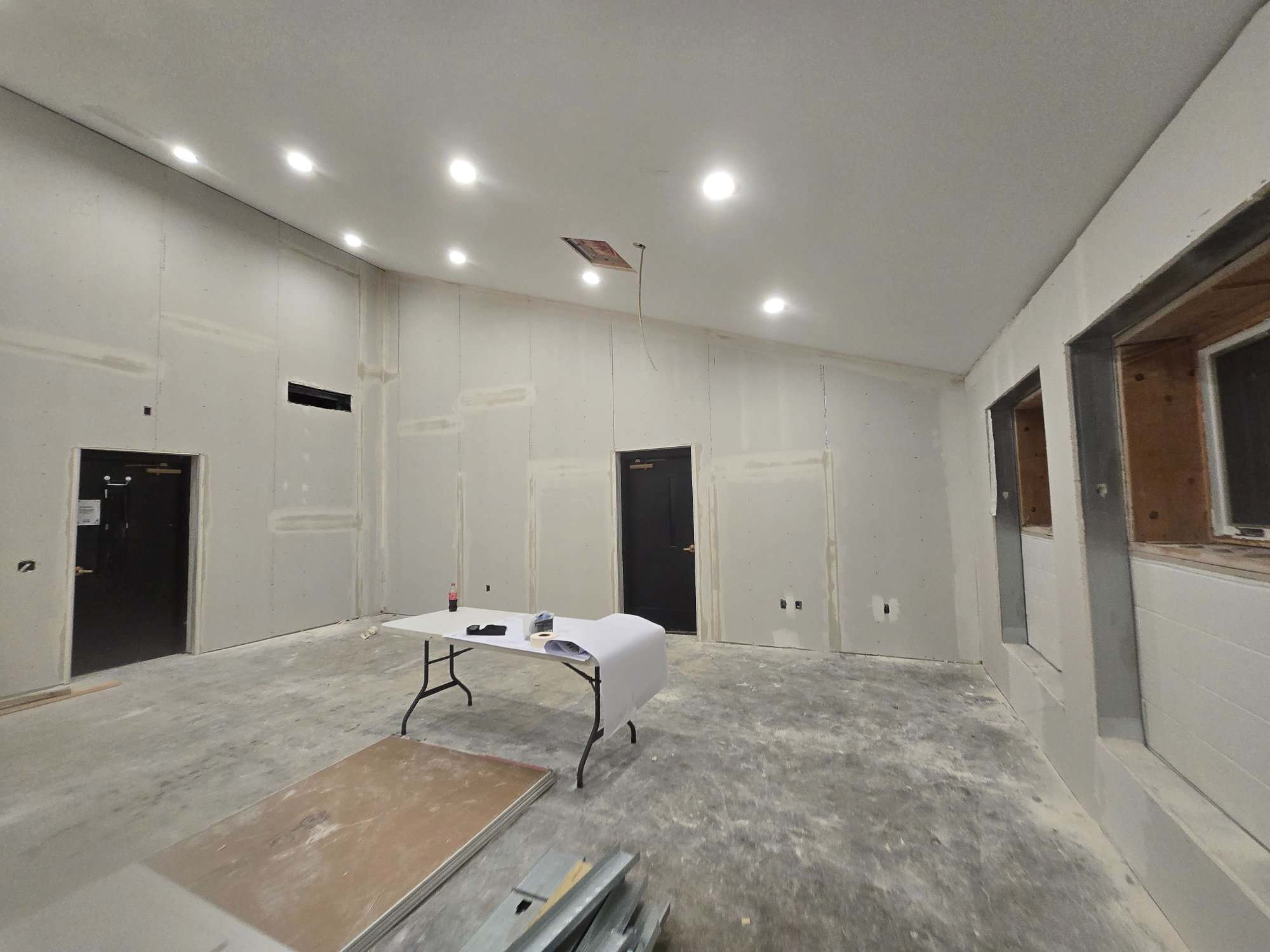 Commercial Drywall Taping First Coat Church Gahanna Ohio PaintWerks