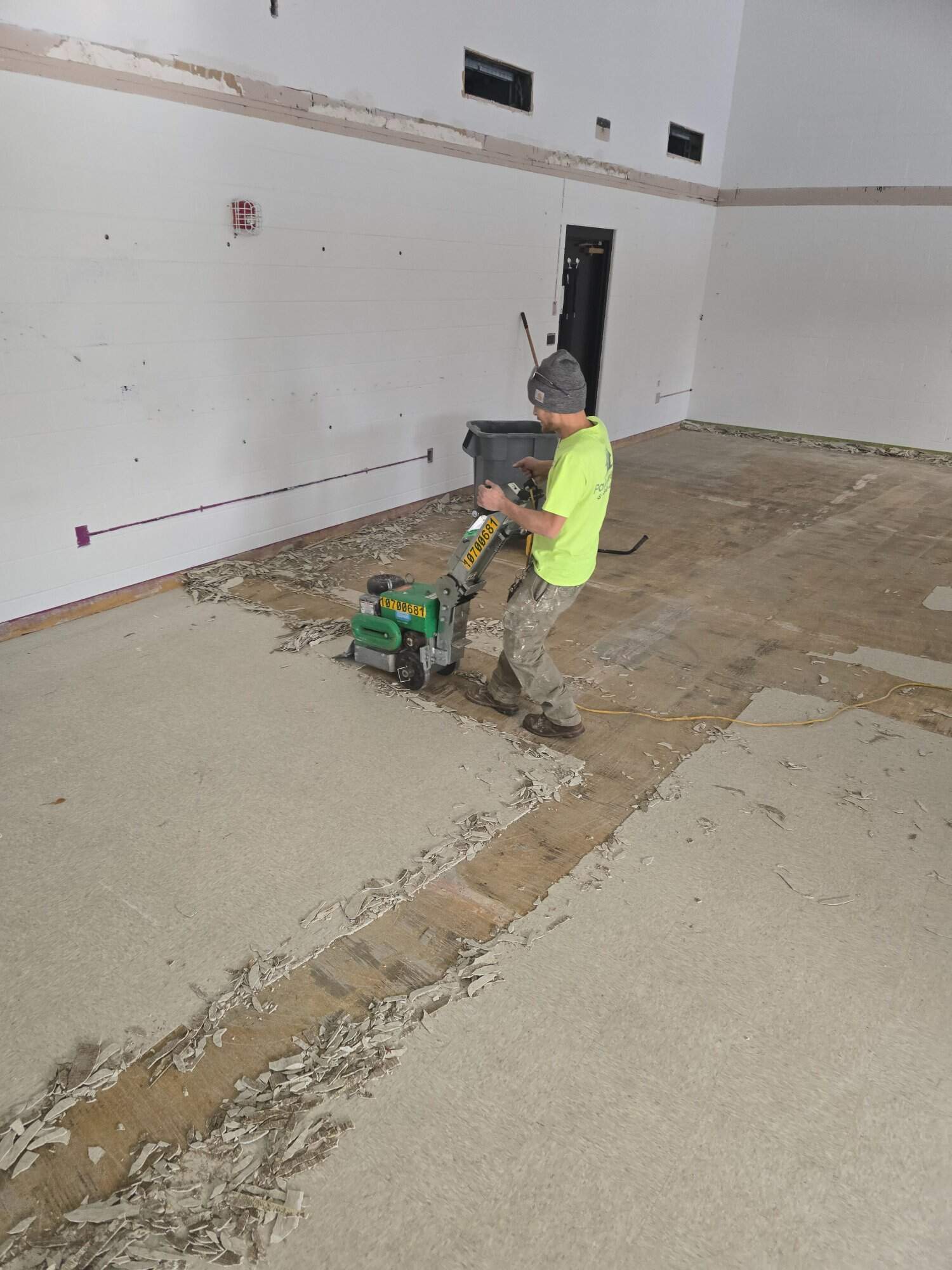 Commercial Floor Scraping Demo Church Renovation Gahanna Ohio PaintWerks