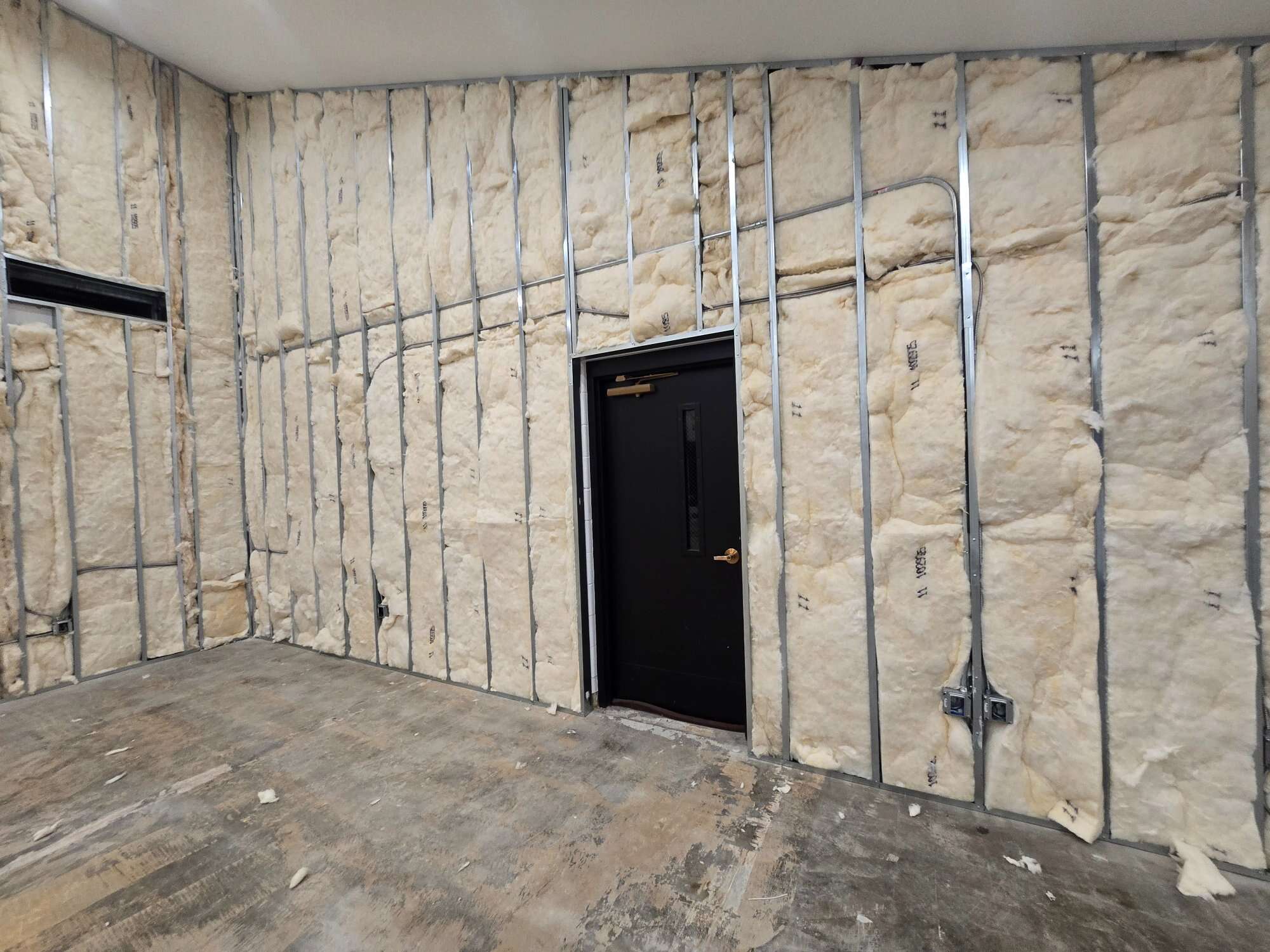 Metal Stud Framing Insulation Church Renovation Gahanna Ohio PaintWerks